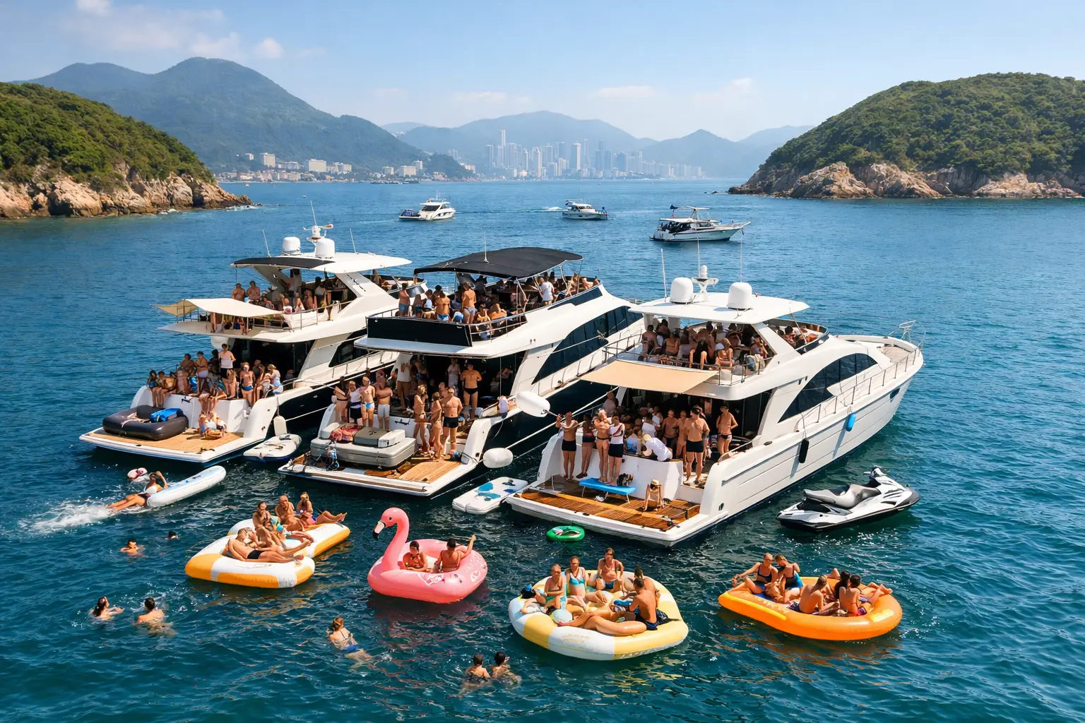 Hong Kong Raft Up Party Done Right