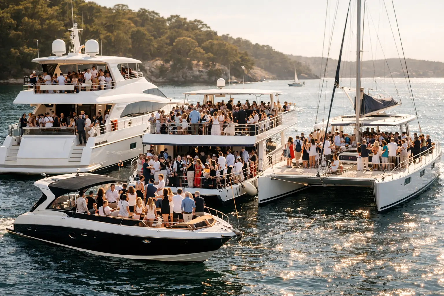Multi Vessel Party Case Study for 150 Guests