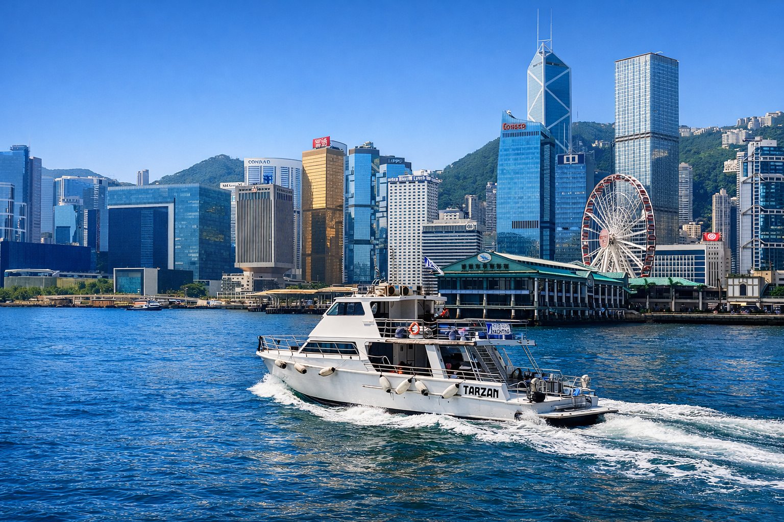 TRUE BLUE tarzan boat charter hong kong