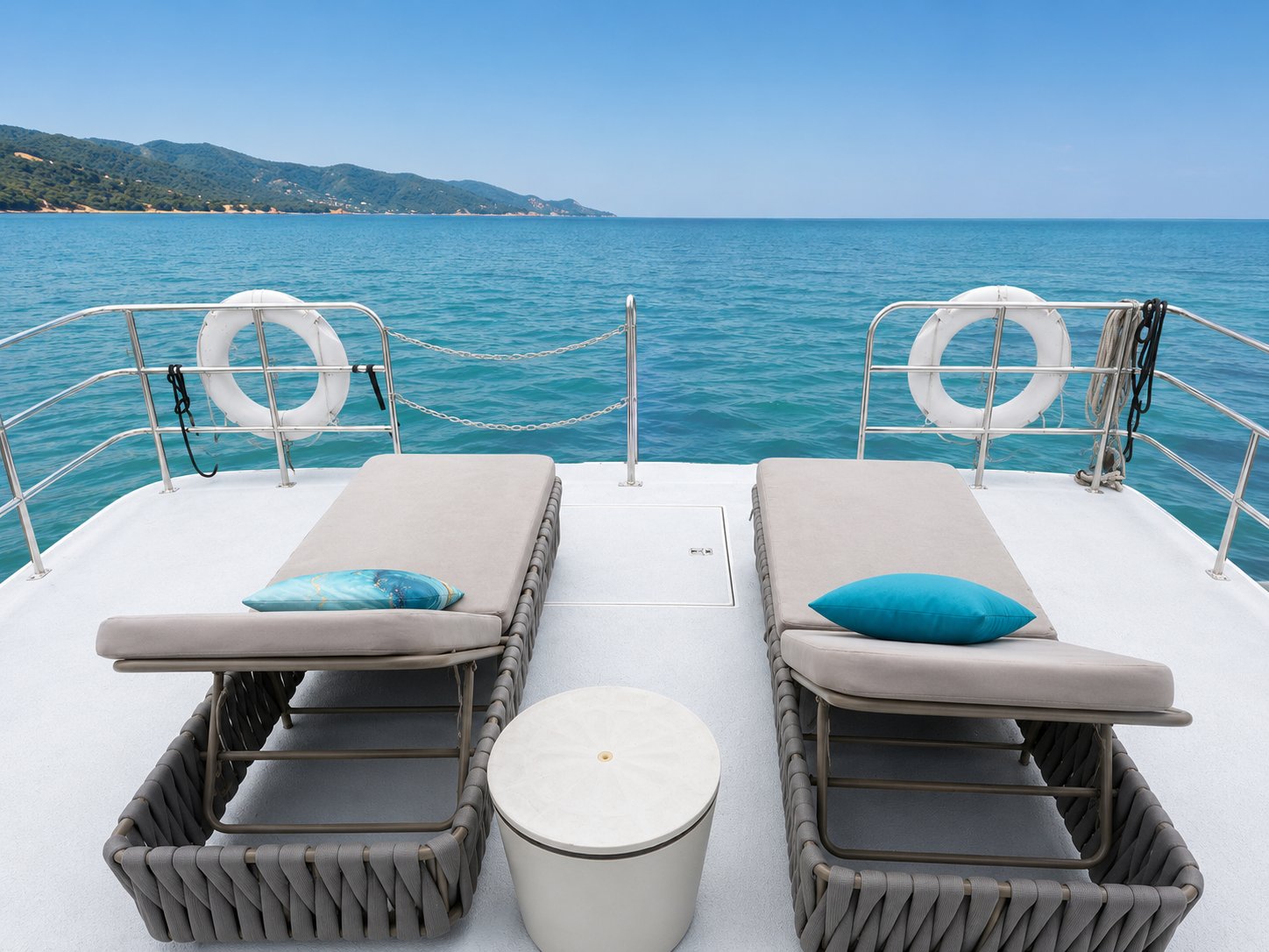 True_Blue_Fleet_Ibiza_sunbeds_boat rental hong kong