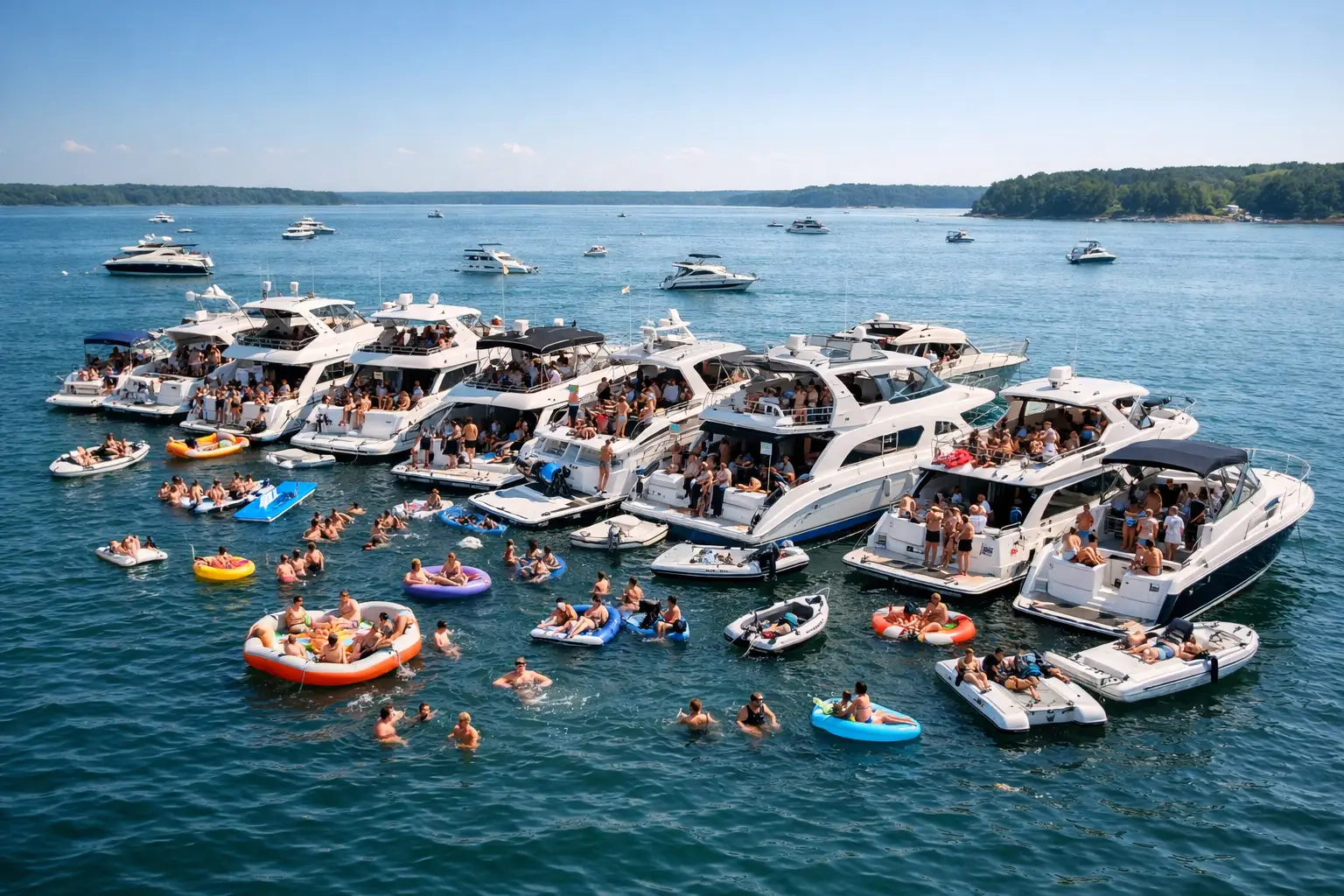How to Host a Raft-Up Event for 100 Guests